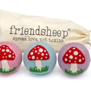 Twilight Mushroom Trio dryer balls