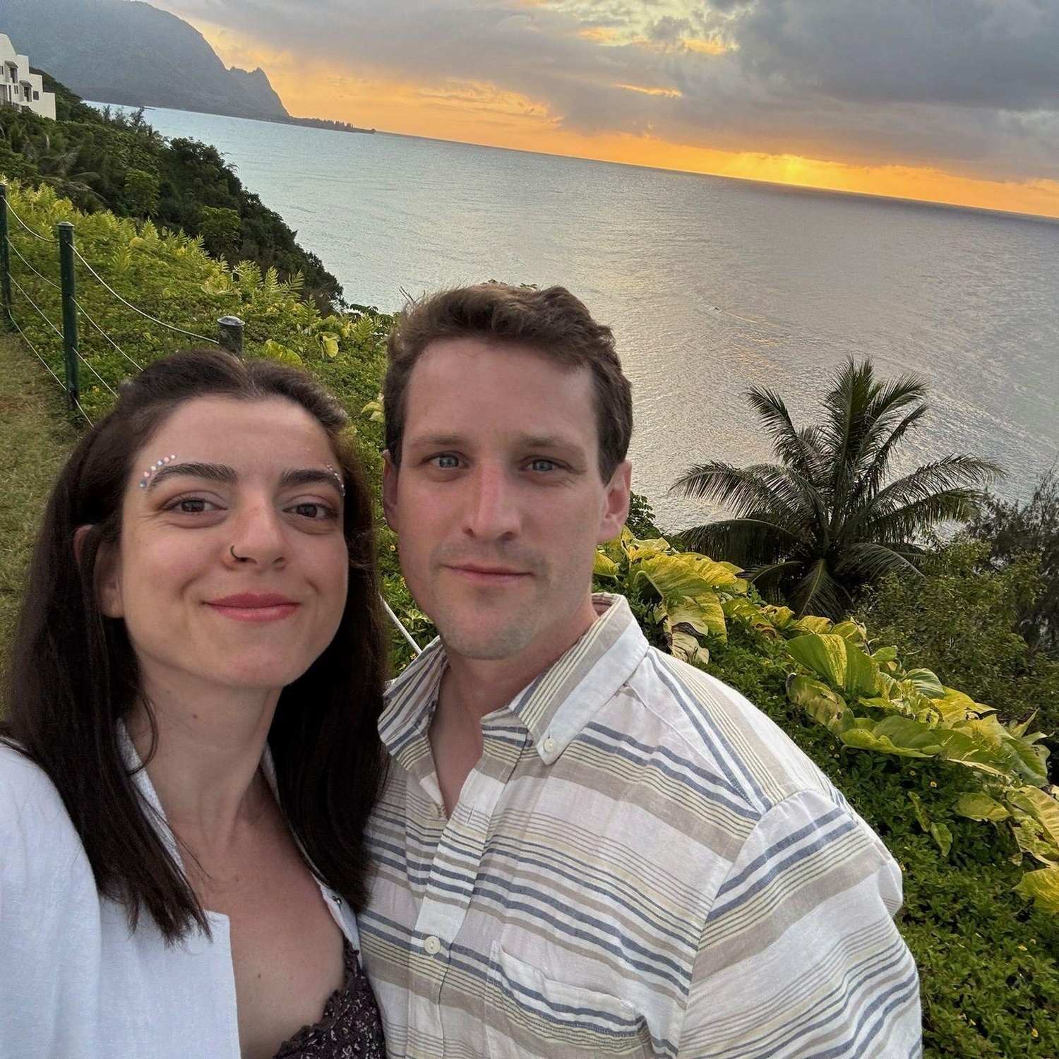 Kauai, Hawai - Moments before Dan proposed!