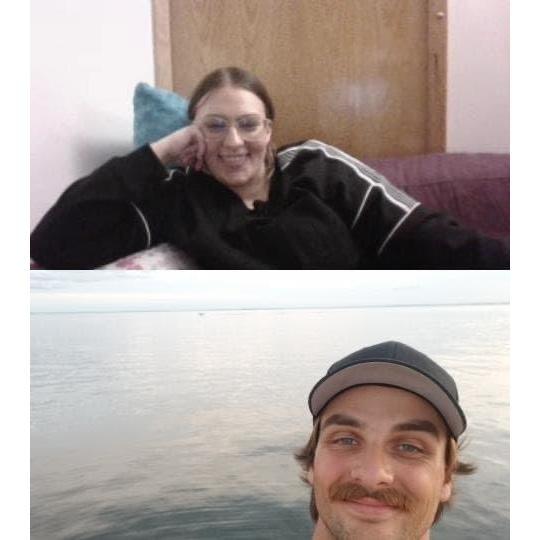Not my best picture of me but look at his cute face! On this video call Isaac took me on a little date for our 7 month  anniversary. He walked me down the pier at the lake and we watch the sunset.