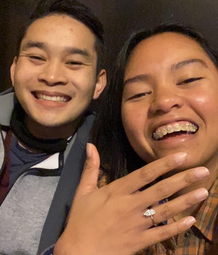 The night we became fiancé to each other 💕