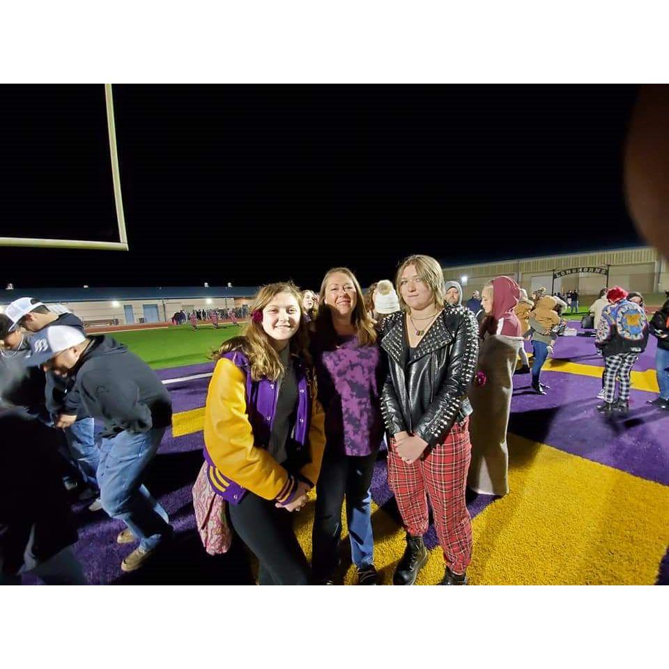 Mom, Ally, and me on my Senior Walk