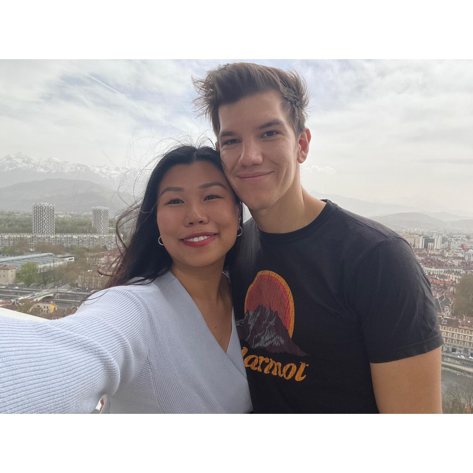 Enjoying incredible views in Grenoble