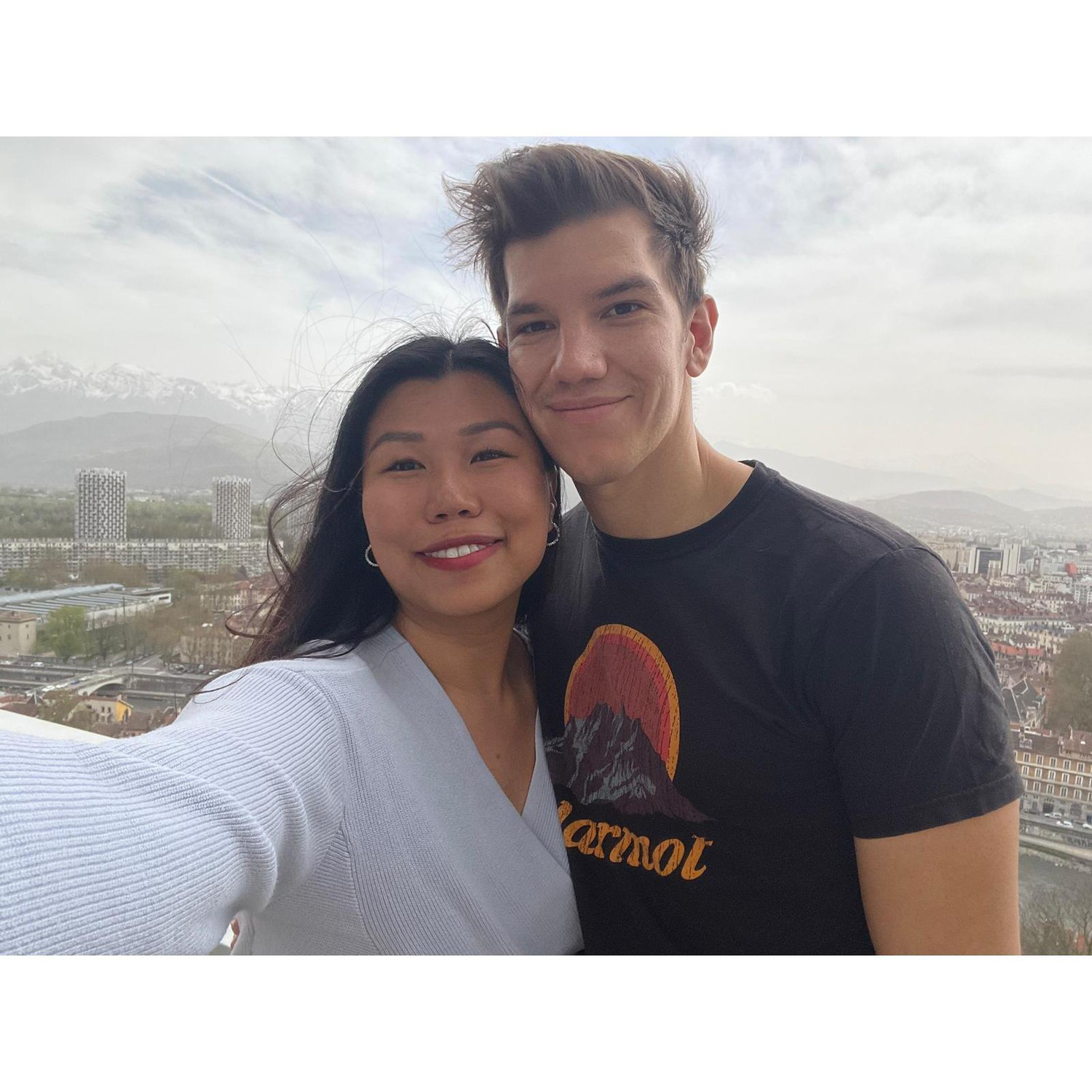 Enjoying incredible views in Grenoble