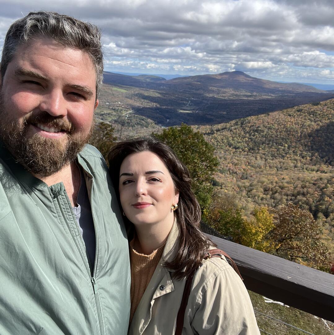 Enjoying a beautiful fall day in the Catskills.