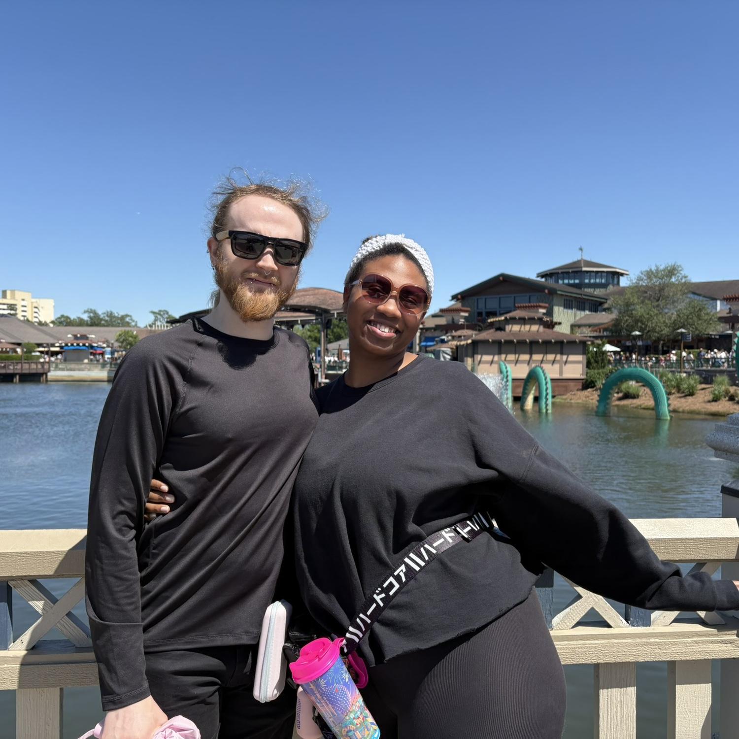 We both did not dress for the Florida weather