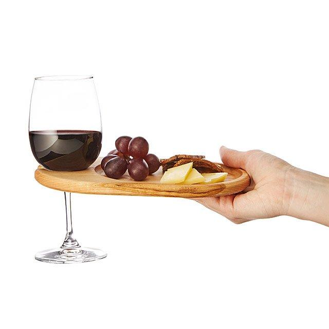 Wine & Appetizer Tray - Set of 4