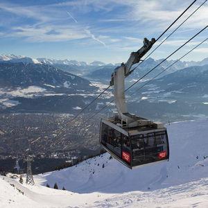 Cable Car Ride in Innsbruck, Austria
