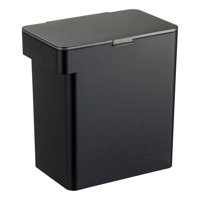 Yamazaki Tower Airtight Pet Food Storage, Large, Black