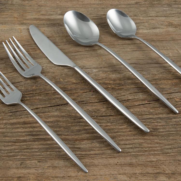 Cambridge Silversmiths Rame Smooth Copper 12-Piece Cutlery Set with Block