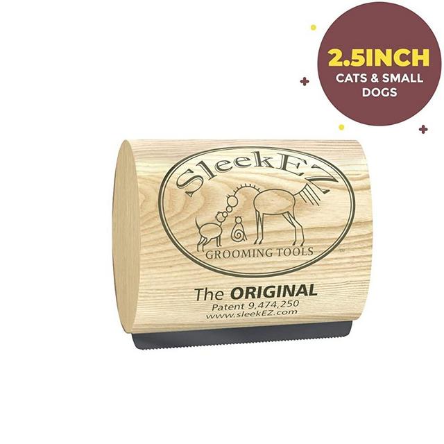 SleekEZ Original Deshedding Grooming Tool for Dogs, Cats & Horses - Undercoat Brush for Short & Long Hair - Painlessly Remove 95% of Loose Hair, Fur & Dirt