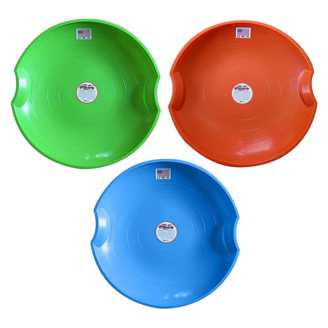 Flexible Flyer Flying Saucer Snow Sled. Round SNO Slider Disc