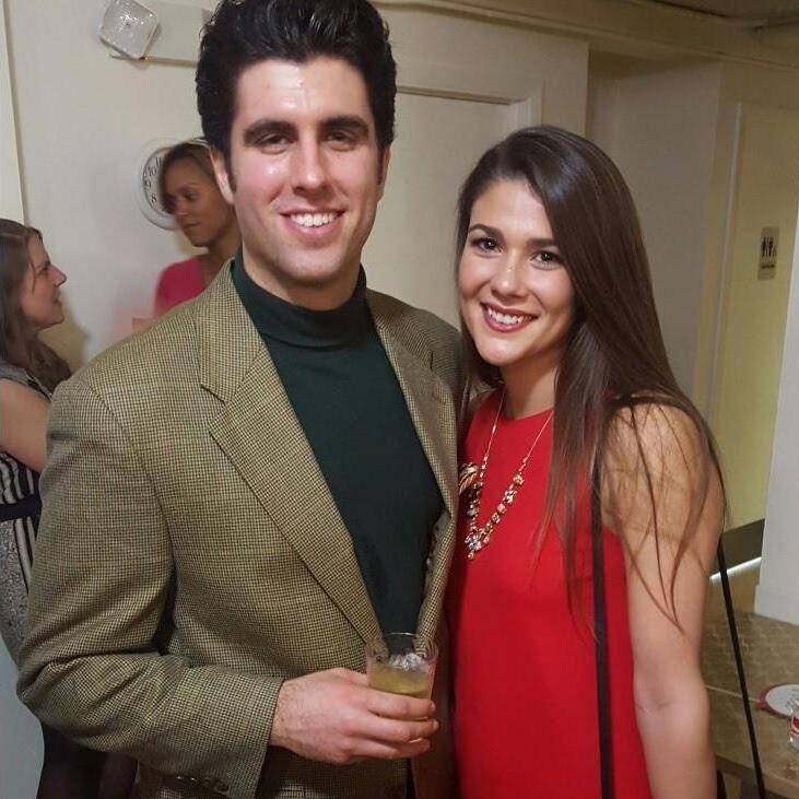 Ross wine club event (and first photo taken together)
