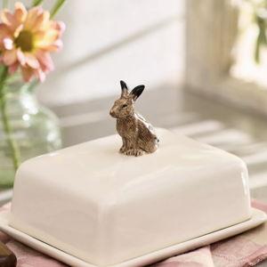 Quail Ceramics Hare Butter Dish