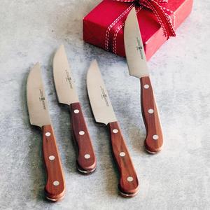 Wüsthof Plum Wood 4-Piece Steak Knife Set