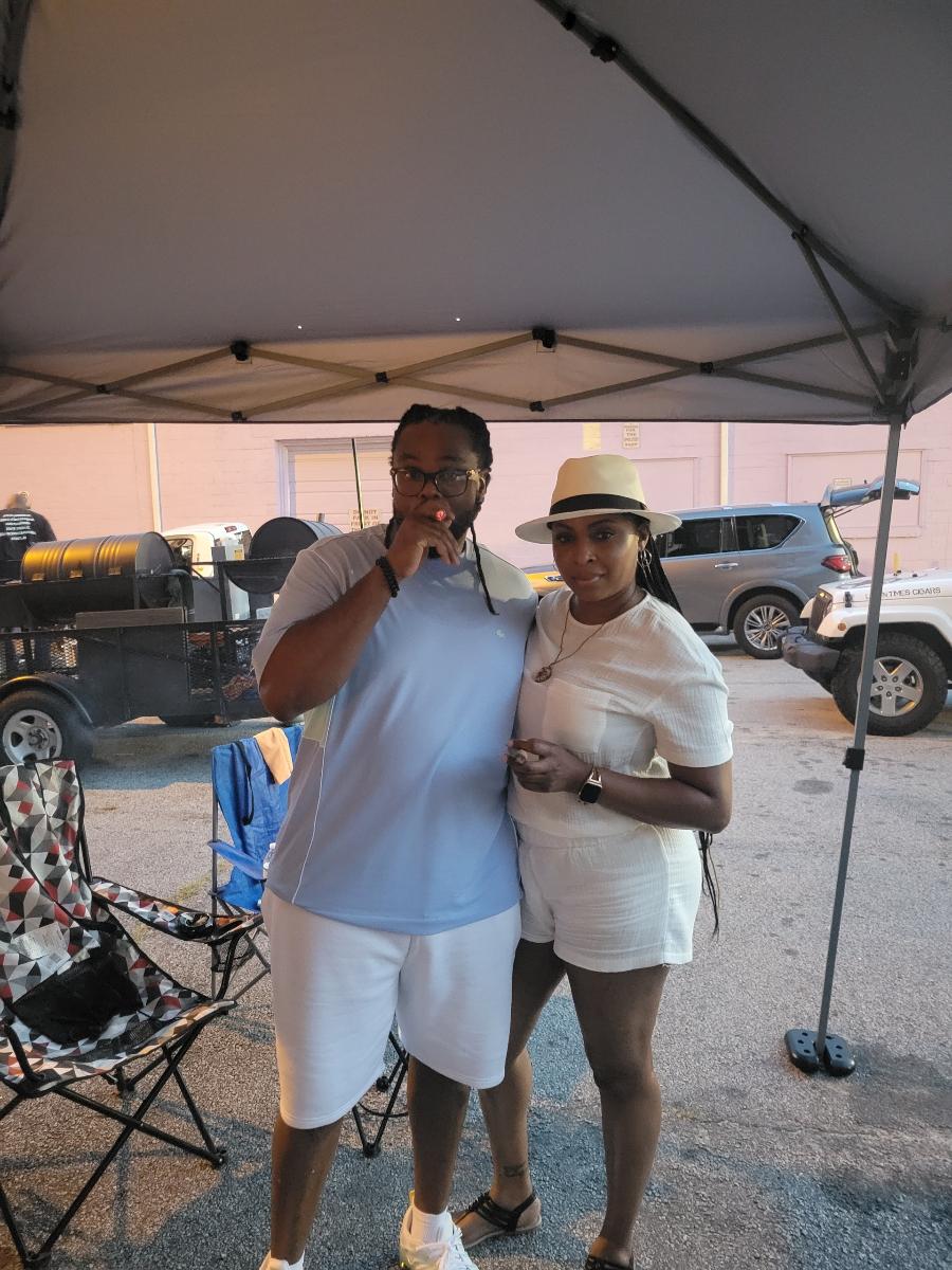 When we were “just friends” having a cigar 😉