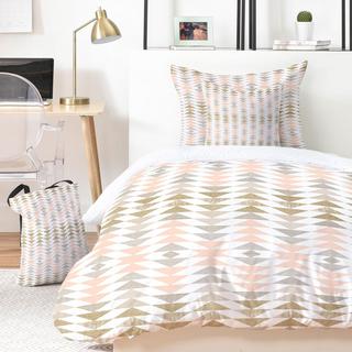 Metallic Triangles 5-Piece Bed in a Bag Set
