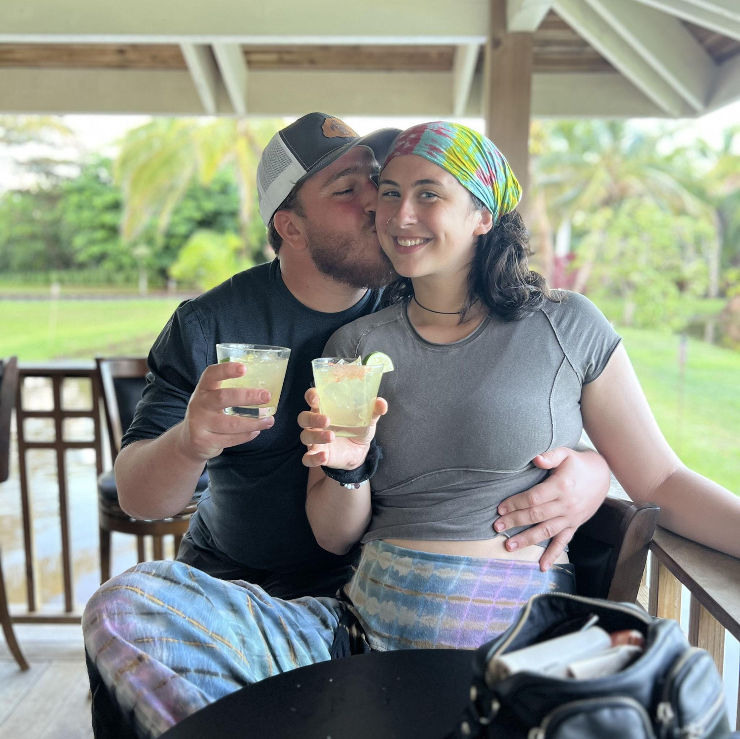 Being cute on a rum tour in Hawaii
