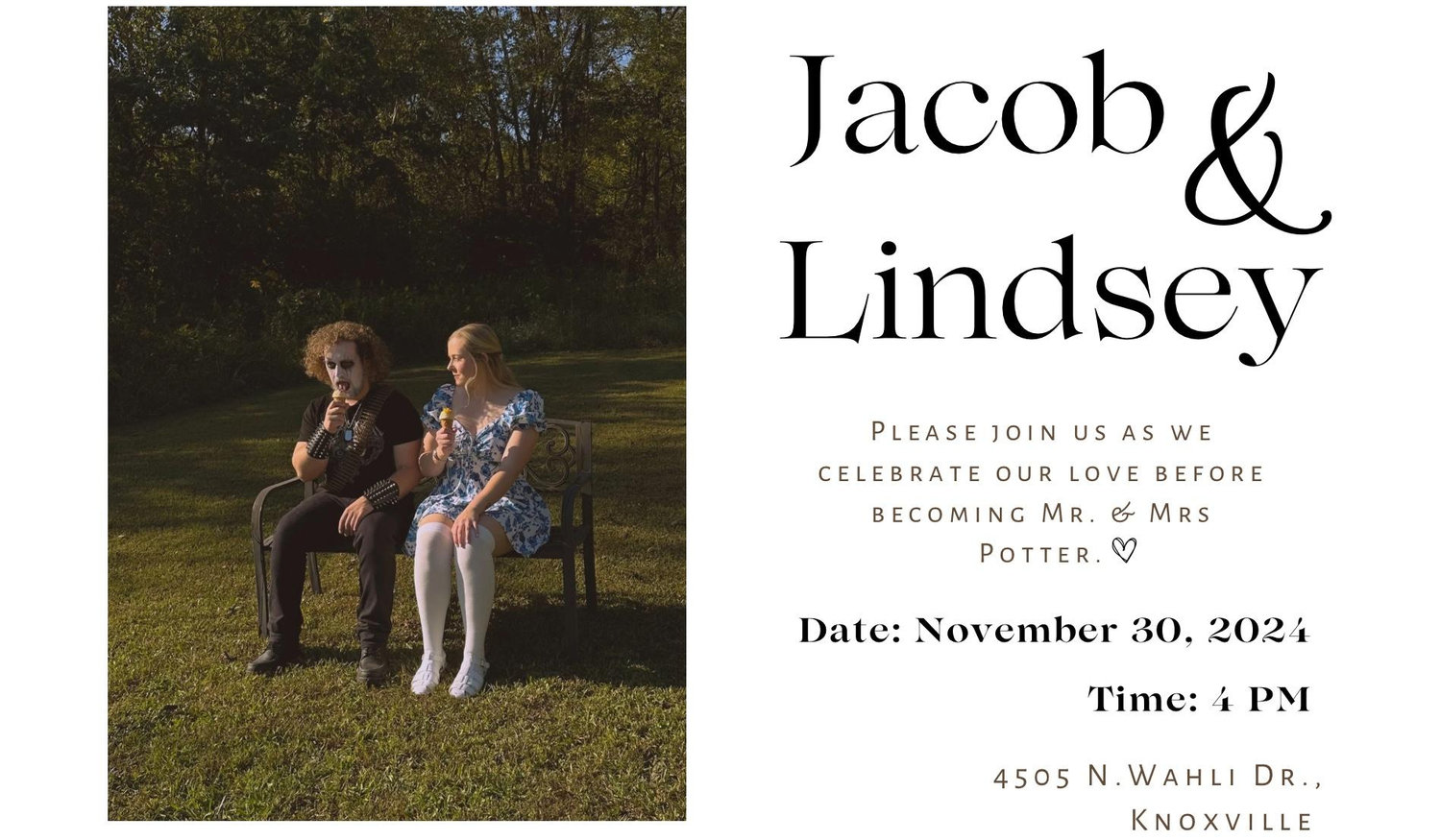 The Wedding Website of Lindsey Fisher and Jacob Potter