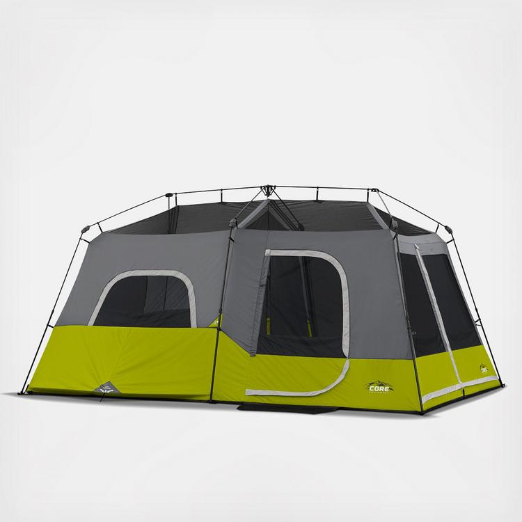 CORE 10 Person Instant Cabin Tent, 2 Room Huge Tent with Screen Room for  Family with Storage Pockets for Camping Accessories