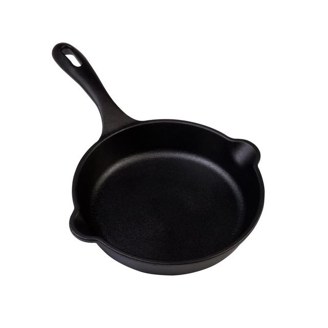 Victoria Small Preseasoned Cast Iron Egg Skillet and Tapas Pan - 6.5"