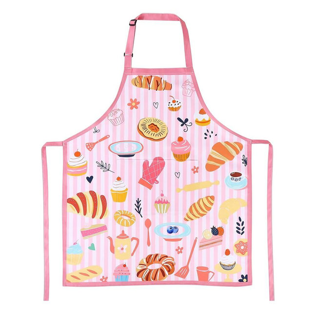 XLSXEXCL Cute Baking Apron for Women, Kitchen Cooking Aprons for Women with 2 Pockets, Funny Baking Gifts for Women