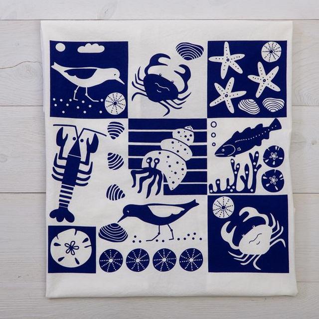Seashore Flour Sack Tea Towel