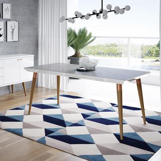 Large Utopia Modern Beveled Rectangular Dining Table