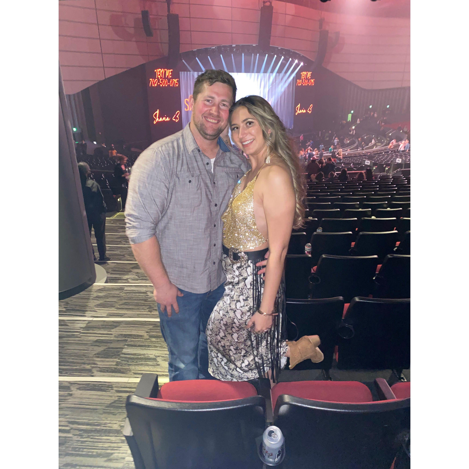 First trip to Las Vegas and First Concert together. Shania Twain