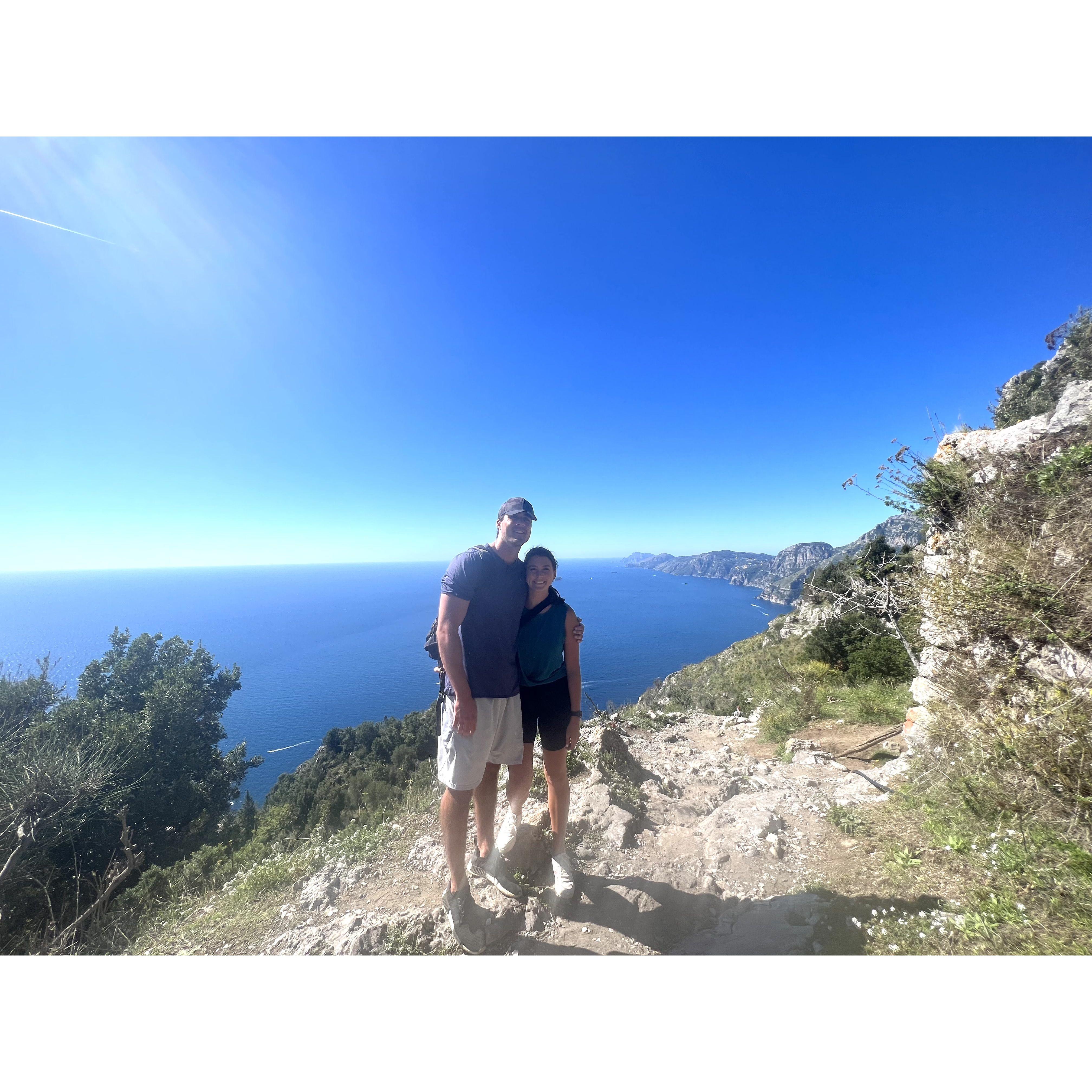 Path of the Gods hike in Positano