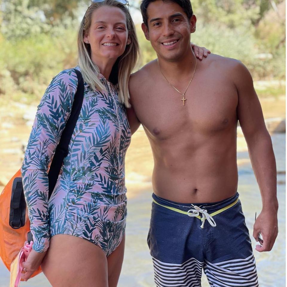 After tubing down the Virgin River in Utah!