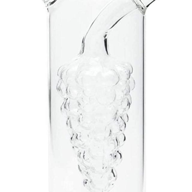 Fox Run 7050 Grape Motif Oil and Vinegar Bottle, Clear