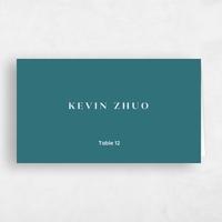 Blue Wedding Place Card - Barcelona
