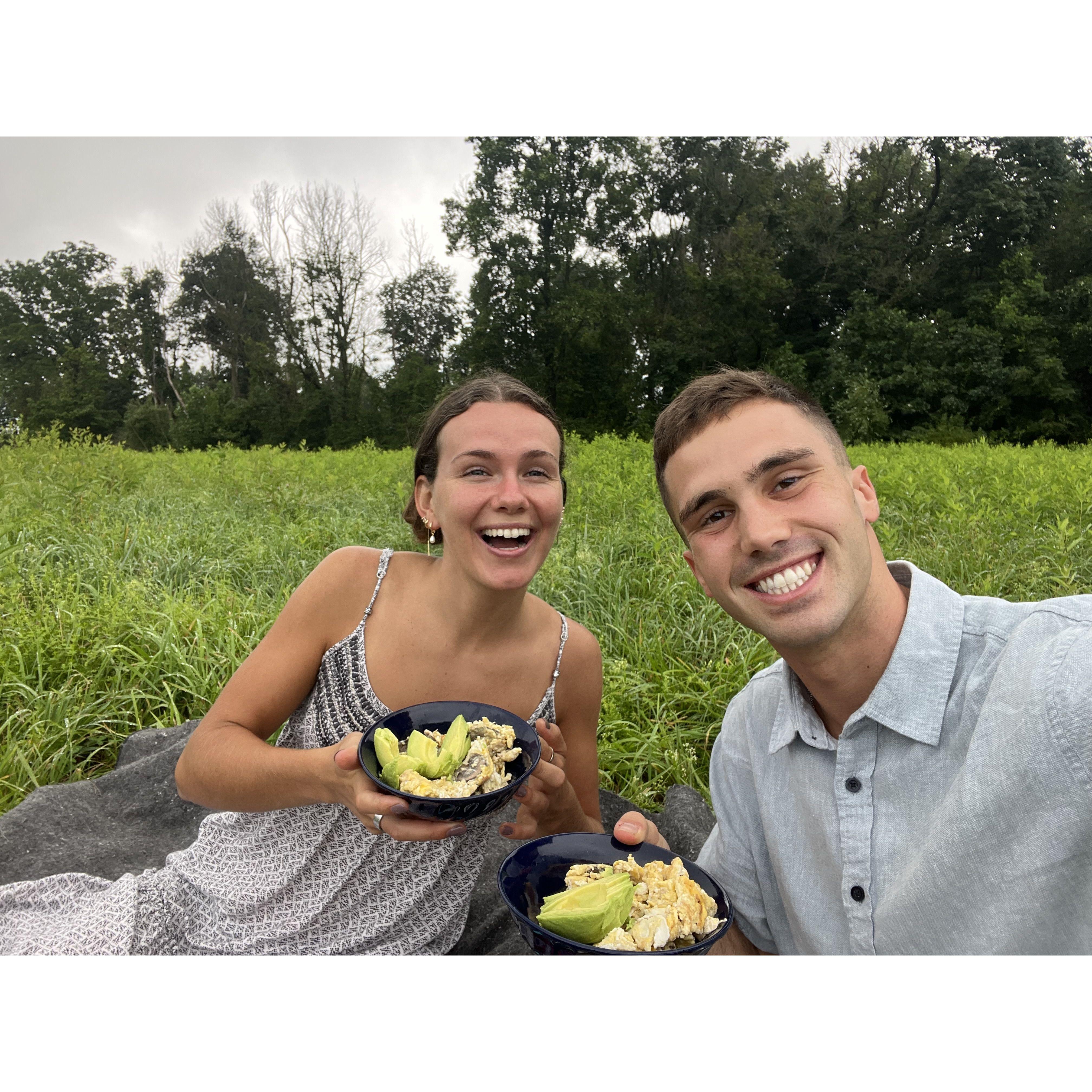 brekky picnic by pierce : )