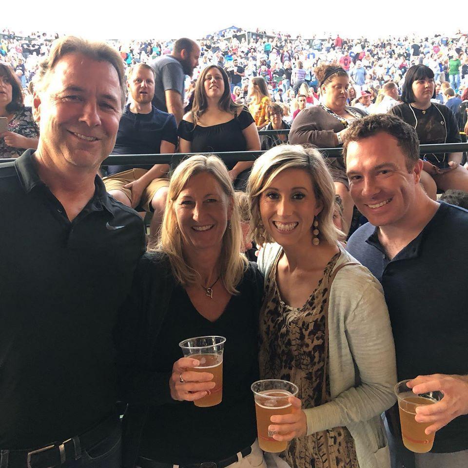 Goo Goo Doll & Train concert with step-Mom, Kathy and Adam
