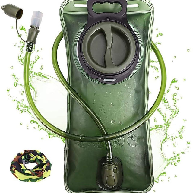 Hydration Bladder, 1.5-2-3L Water Bladder for Hiking Backpack, BPA-Free Leak Proof Water Reservoir Storage Bag, Water Pouch Hydration Pack for Camping Cycling Running