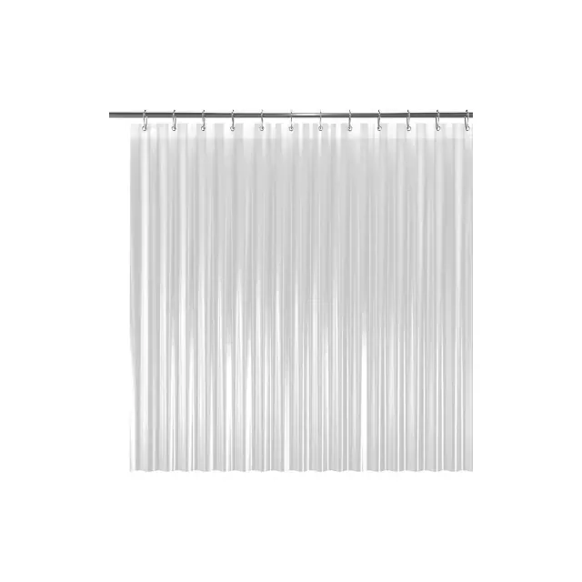 72" W x 84" H Frosted 8G PEVA Extra Heavy Weight Shower Liner - Liba