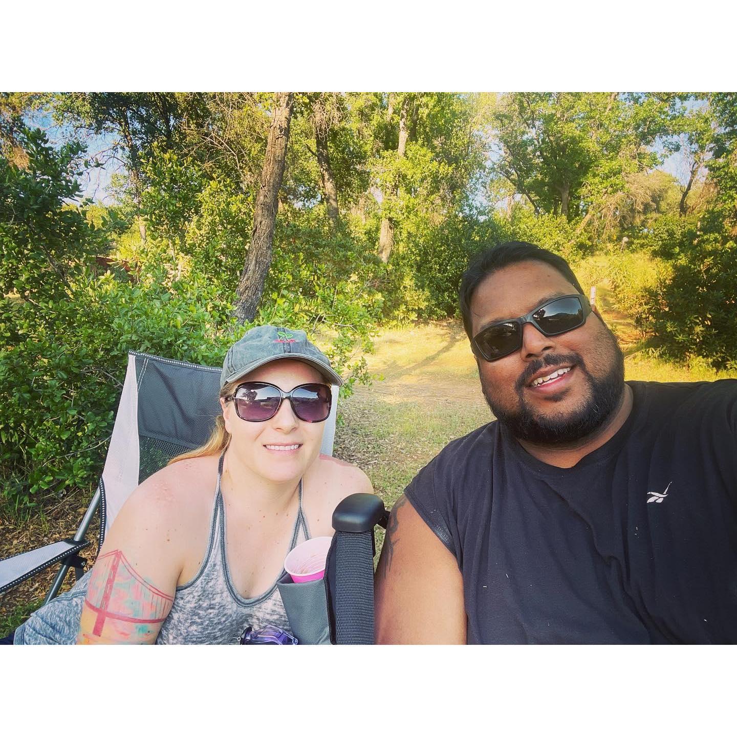 Camping at Whiskeytown Lake.