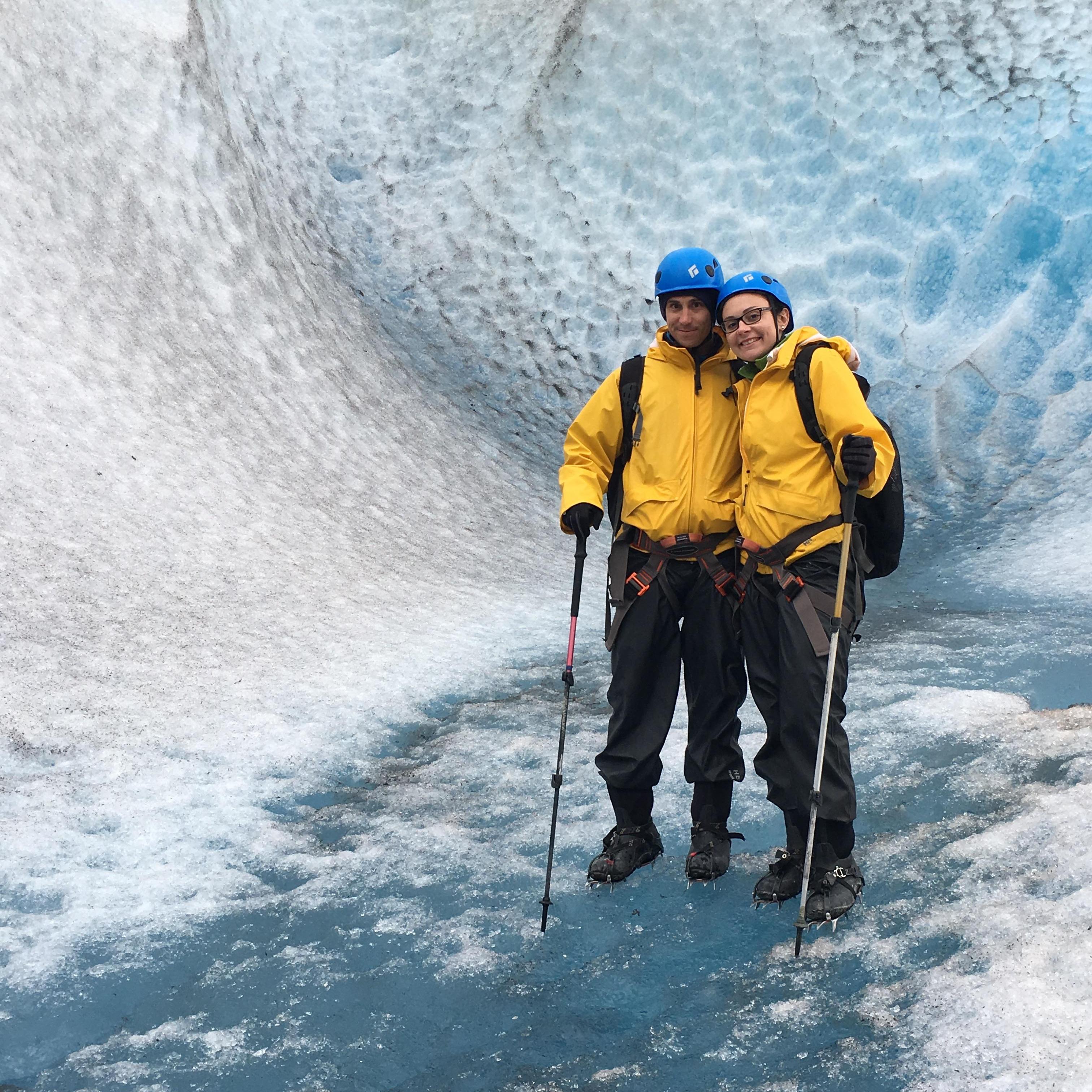 Glacier hiking on the Mendenhall Glacier