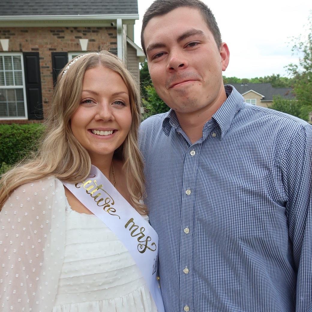 Us at our engagement party at the Davenport’s house (photo creds: Chloe)