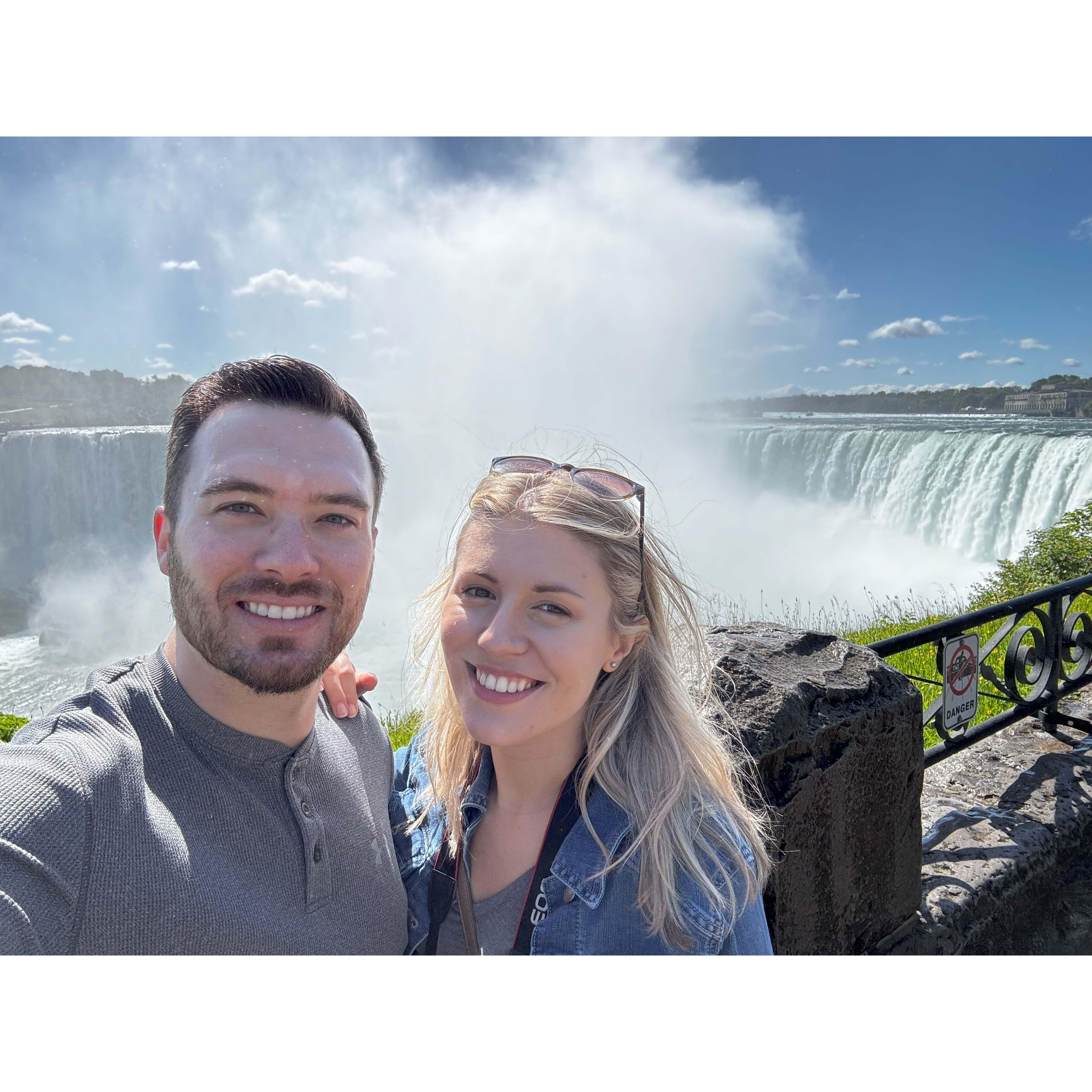 Our summertime visit to Niagara Falls on the way to Boston.
