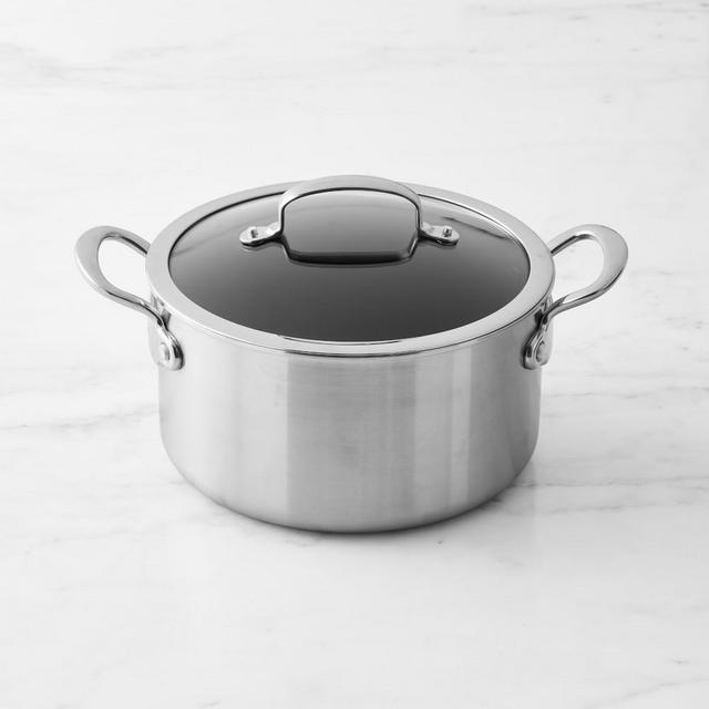 GreenPan™ Premiere Stainless-Steel Ceramic Nonstick Covered Stockpot, 6-Qt.