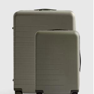 Carry-On & Large Check-In Suitcase Bundle in Olive