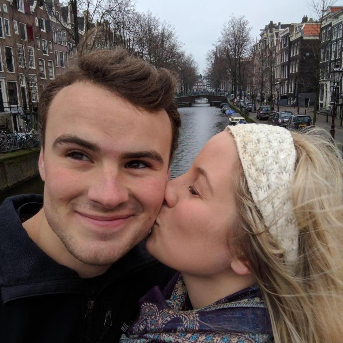 We first said "I love you" on a weekend trip to Amsterdam.
Netherlands - February 2017