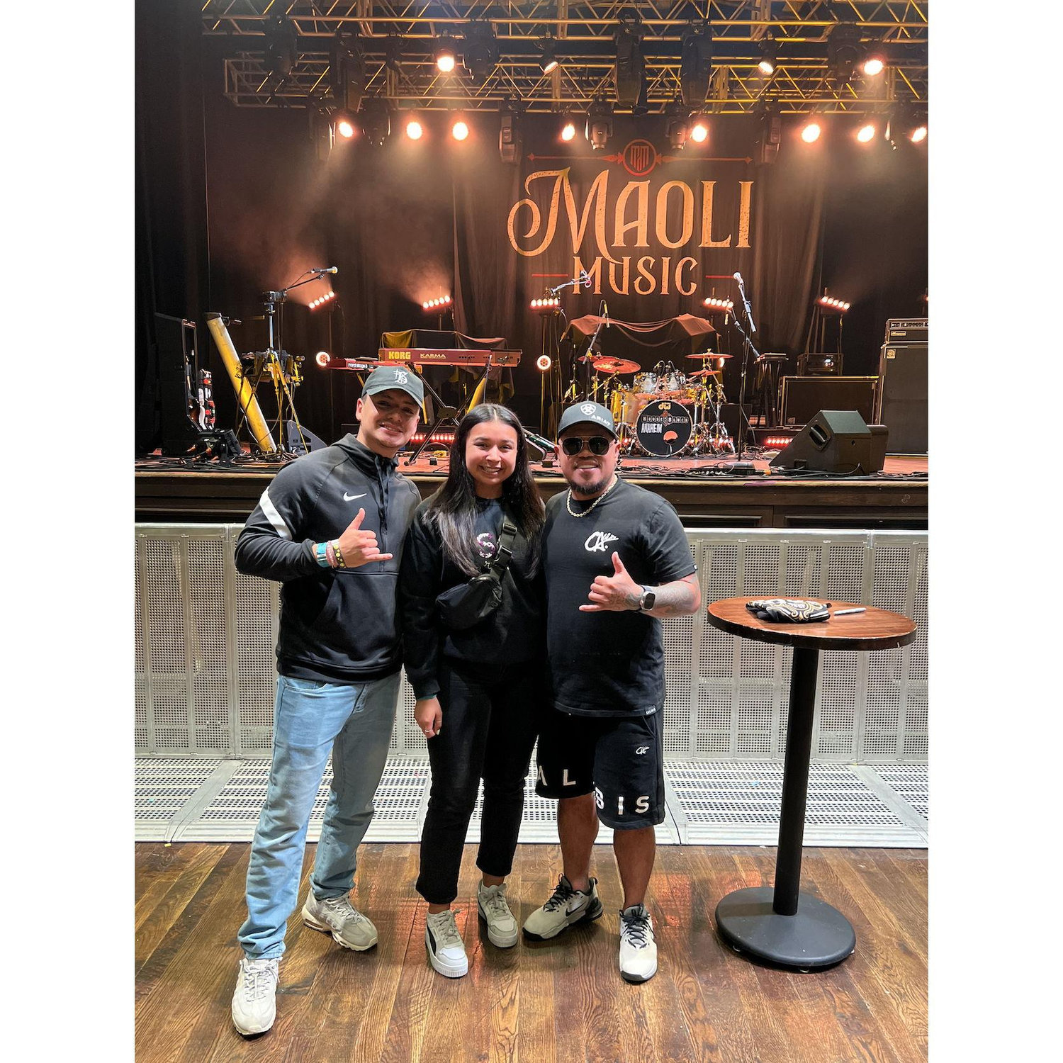 We LOVE reggae music and have met several of our favorite artists. Here we are with Maoli who we have seen numerous times, even in Hawaii! Keep an ear out for his music at our wedding !