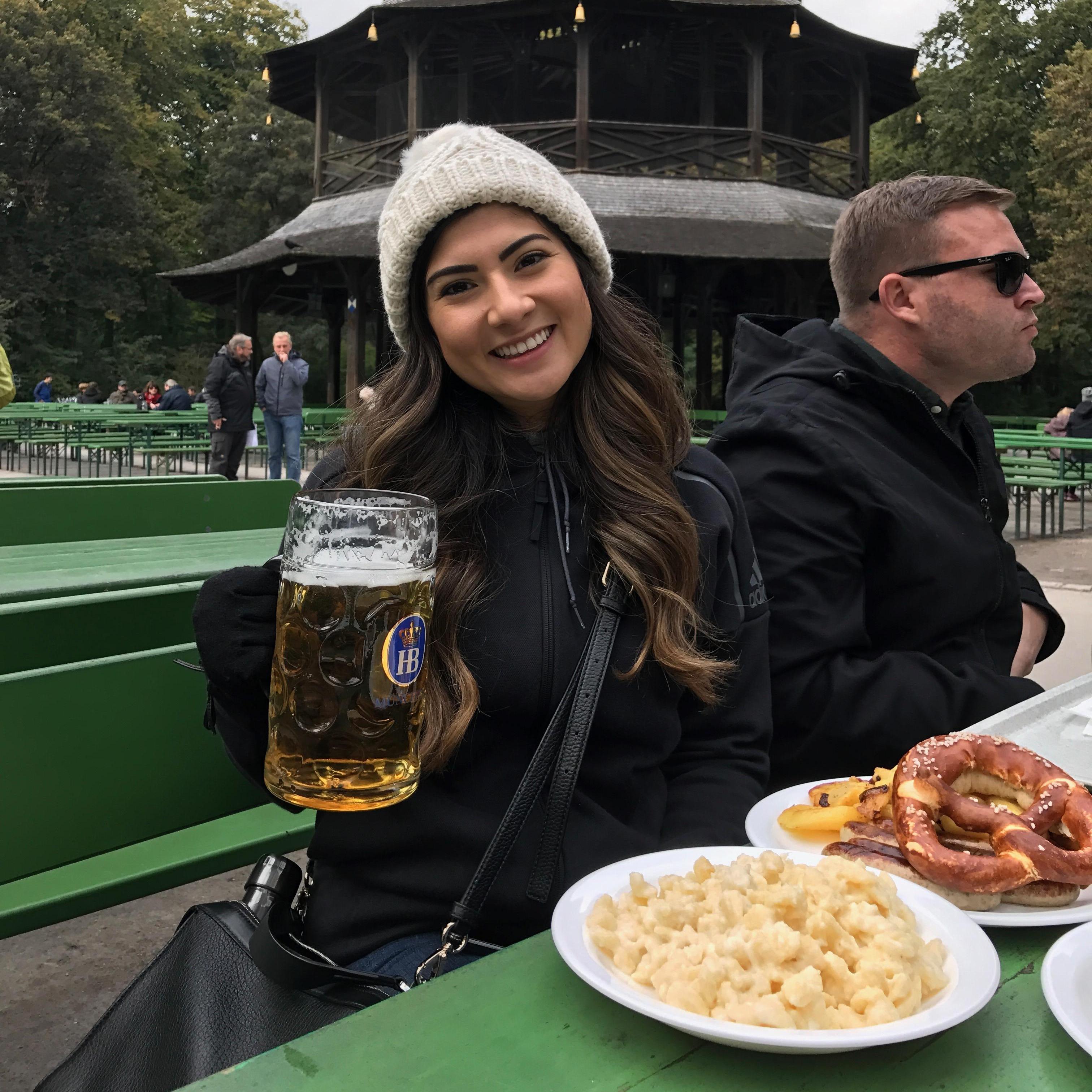 When in Germany you must have a stein... Prost!