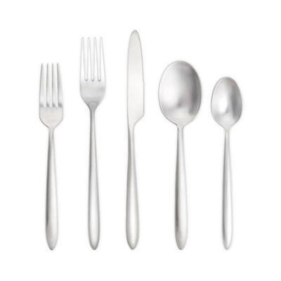 Fortessa® Velo 20-Piece Stainless Steel Flatware Set with Brushed Finish