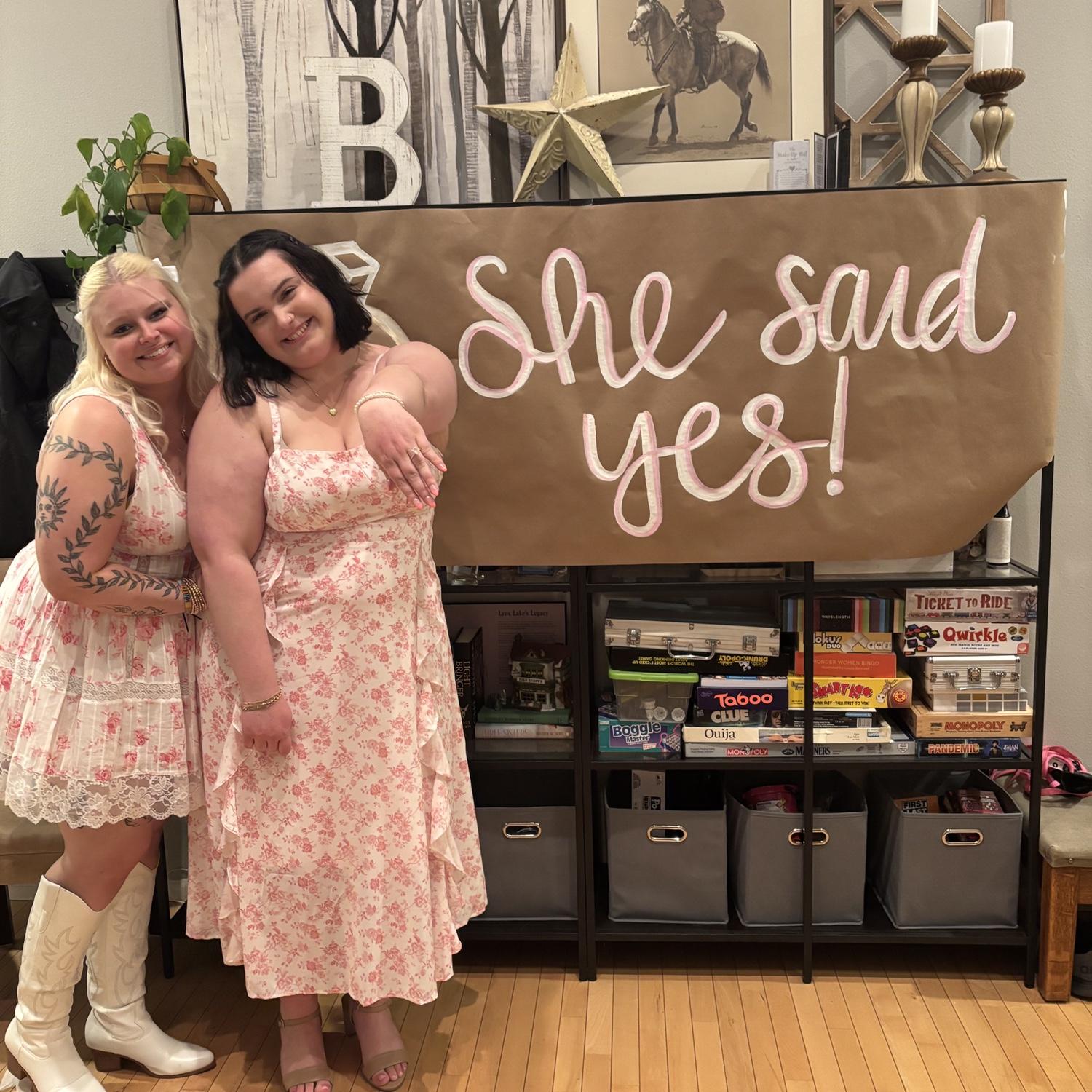 She said yes!