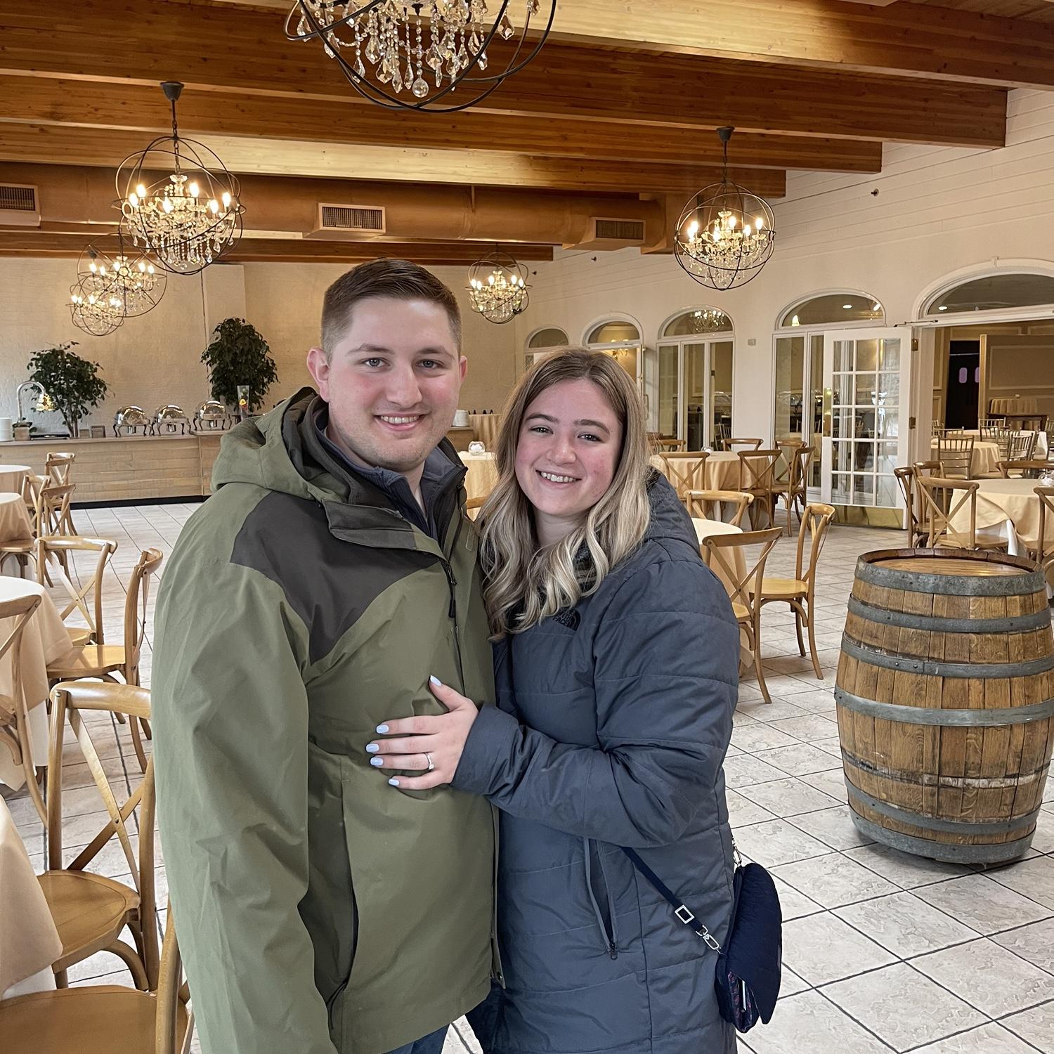 Hannah and Jeremy are so excited to celebrate and share their beautiful venue with their friends and family!