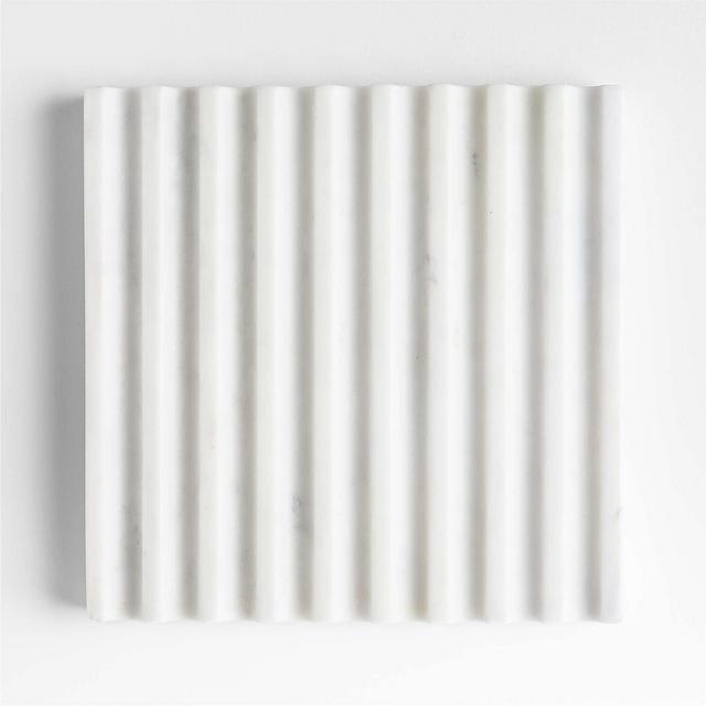 Alabaster Fluted Marble Trivet by Gaby Dalkin