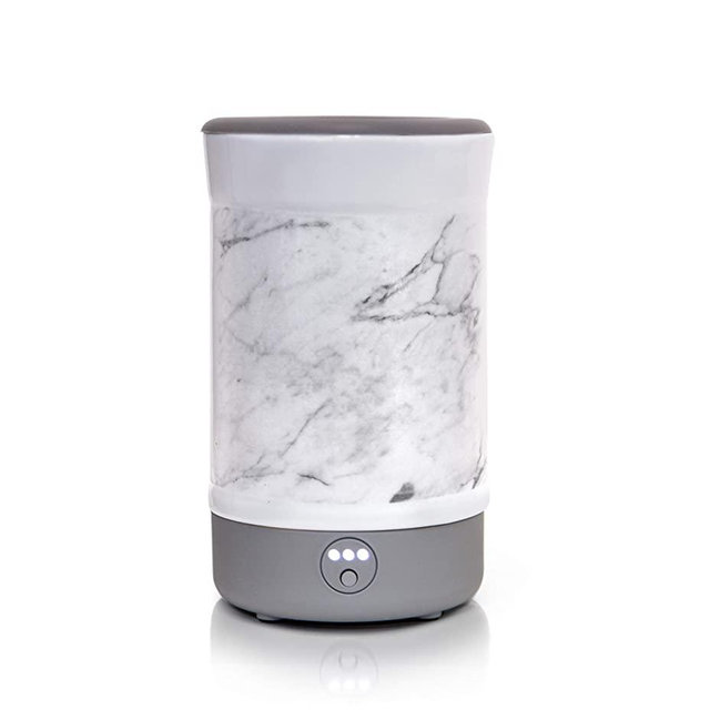Happy Wax Signature Wax Melt Warmer for Scented Wax Melts, Cubes, Tarts – Electric Wax Melter with Automatic Timer, Patent Pending Silicone Top (Marble, Signature Warmer)